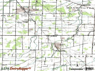 Hemlock topographic map
