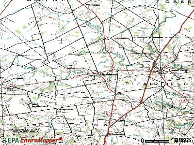 Highland topographic map