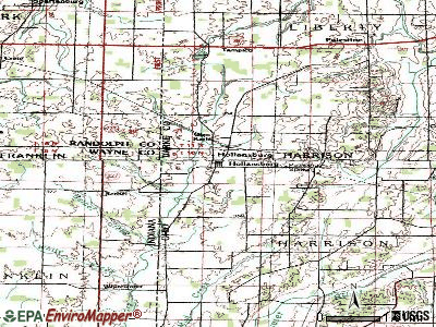 Hollansburg topographic map