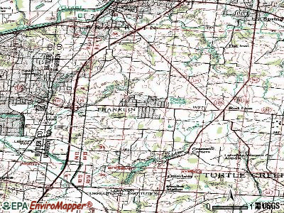 Hunter topographic map