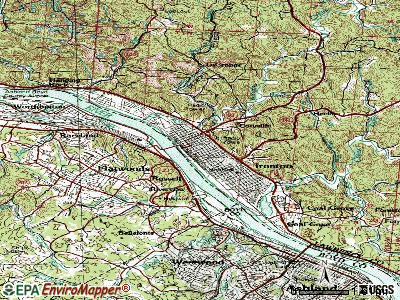 Ironton topographic map Ironton topographic map
