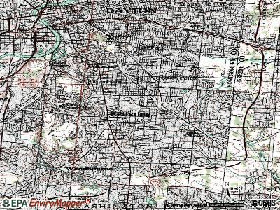 Kettering topographic map