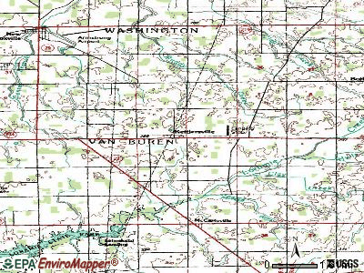 Kettlersville topographic map
