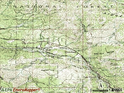 Cupertino topographic map