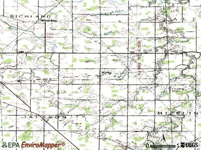 Kirby topographic map