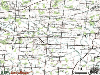 Kirkersville topographic map