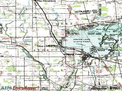 Lakeview topographic map