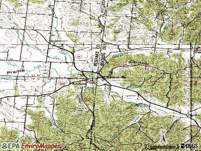 Laurelville topographic map