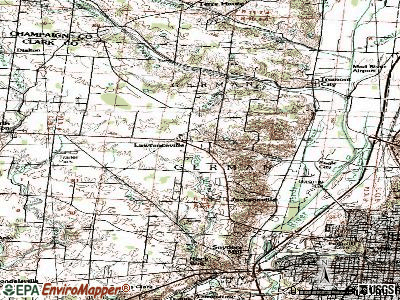 Lawrenceville topographic map