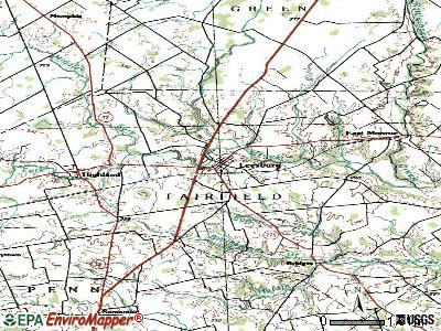 Leesburg topographic map