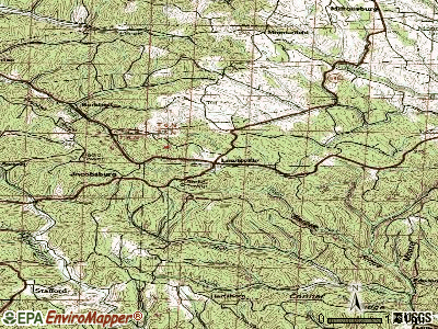 Lewisville topographic map