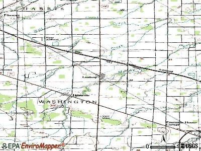Lindsey topographic map