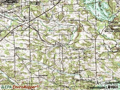 Lucas topographic map