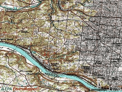 Mack South topographic map