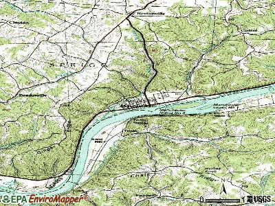 Manchester topographic map