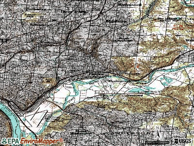 Mariemont topographic map