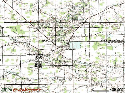Marseilles topographic map