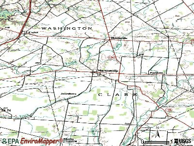 Martinsville topographic map