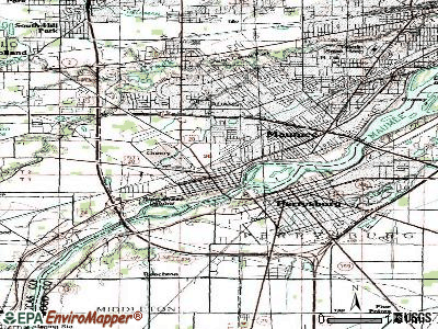 Maumee topographic map