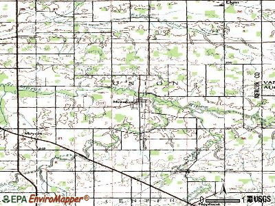 Mendon topographic map