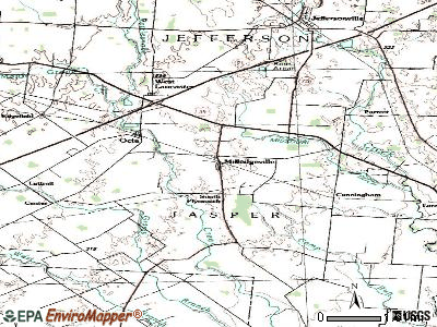 Milledgeville topographic map