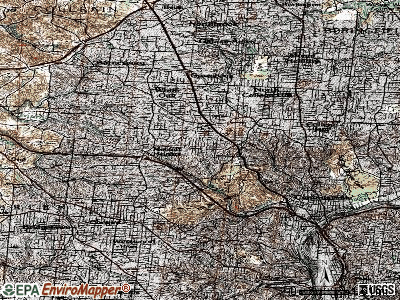 Monfort Heights East topographic map