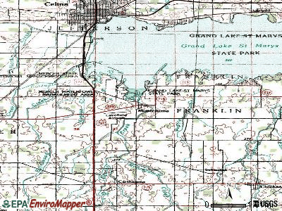 Montezuma topographic map
