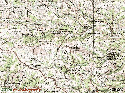 Mount Pleasant topographic map