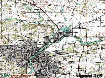 New Miami topographic map