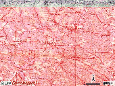 New Straitsville topographic map