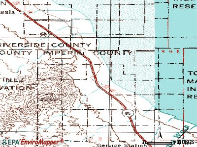 Desert Shores topographic map