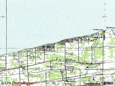 North Madison topographic map