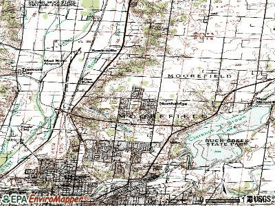 North Robinson topographic map