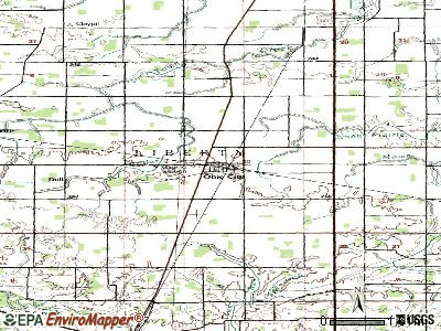Ohio City topographic map