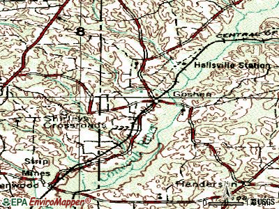 Goshen topographic map