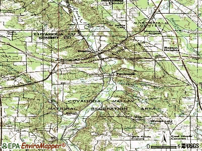 Peninsula topographic map