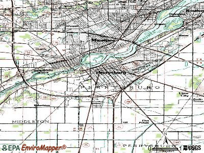 Perrysburg topographic map Perrysburg topographic map