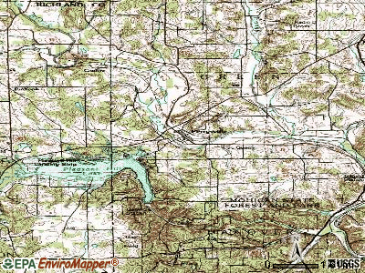 Perrysville topographic map