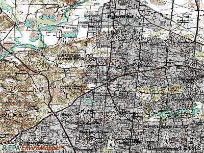 Pleasant Run topographic map