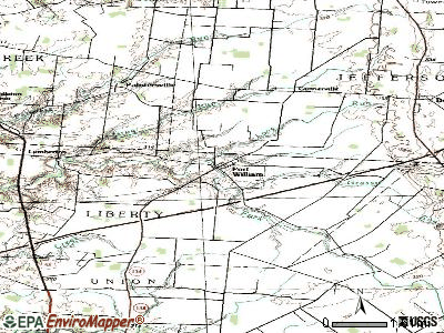 Port William topographic map