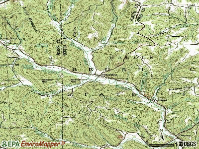 Rarden topographic map
