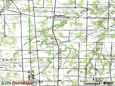 Rochester topographic map