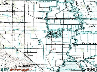Dorris topographic map