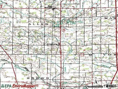 Rossburg topographic map