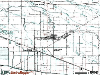 Dos Palos topographic map