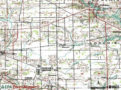Russia topographic map