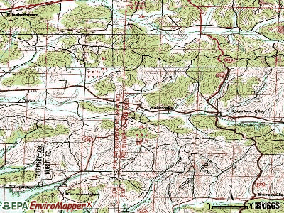Salesville topographic map