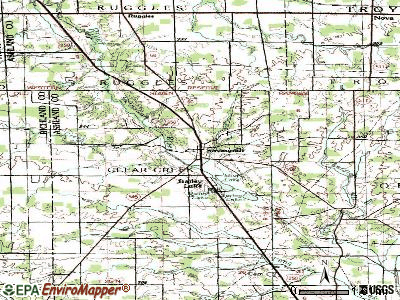 Savannah topographic map