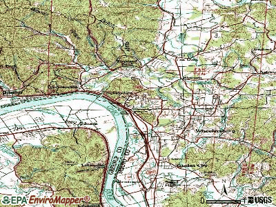 Sciotodale topographic map