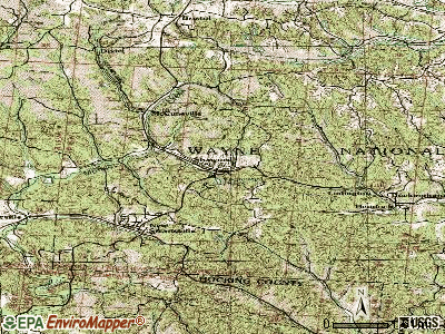 Shawnee topographic map